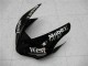 2005-2006 Kawasaki ZX6R Motorcycle Fairings - Glossy Black White West