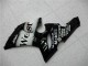 2005-2006 Kawasaki ZX6R Motorcycle Fairings - Glossy Black White West
