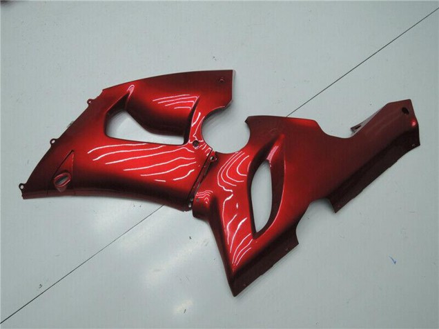 2005-2006 Kawasaki ZX6R Motorcycle Fairings - Candy Red