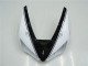 2005-2006 Kawasaki ZX6R Motorcycle Fairings - White Glossy Black