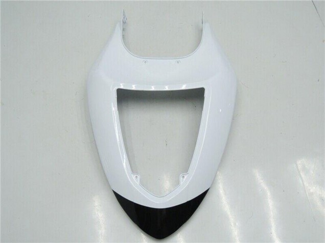 2005-2006 Kawasaki ZX6R Motorcycle Fairings - White Glossy Black