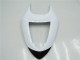 2005-2006 Kawasaki ZX6R Motorcycle Fairings - White Glossy Black