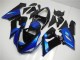 2005-2006 Kawasaki ZX6R Motorcycle Fairing Kits - Blue Glossy Black
