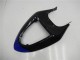 2005-2006 Kawasaki ZX6R Motorcycle Fairing Kits - Blue Glossy Black