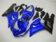 2005-2006 Kawasaki ZX6R Motorcycle Fairings - Blue Matte Black