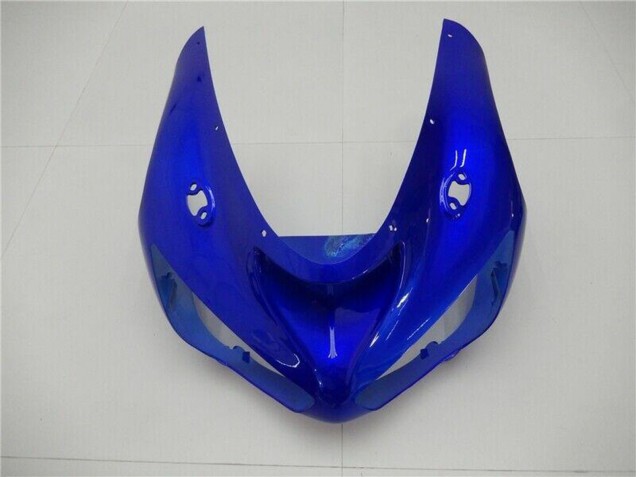 2005-2006 Kawasaki ZX6R Motorcycle Fairings - Blue Matte Black