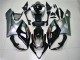 2005-2006 Suzuki GSXR 1000 Motorcycle Fairing - Glossy Black Silver