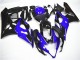 2005-2006 Suzuki GSXR 1000 Motorcycle Fairing Kits - Blue Black