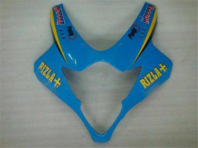 2005-2006 Suzuki GSXR 1000 Motorcycle Fairings - Blue Gold Black Rizla