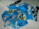 2005-2006 Suzuki GSXR 1000 Motorcycle Fairings - Blue Gold Black Rizla