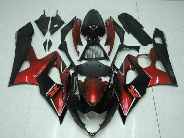 Cheap 2005-2006 Suzuki GSXR 1000 Motorcycle Fairing - Red Glossy Black