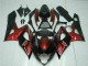 2005-2006 Suzuki GSXR 1000 Motorcycle Fairing - Red Glossy Black