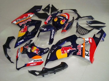 Cheap 2005-2006 Suzuki GSXR 1000 Motorcycle Fairings - Dark Blue Yellow Red Bull Repsol