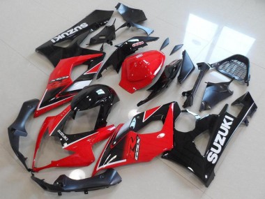 Cheap 2005-2006 Suzuki GSXR 1000 Motorcycle Fairings - Red Glossy Black OEM Style