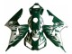 2006-2007 Honda CBR1000RR Motorcycle Fairings - White Green Flame