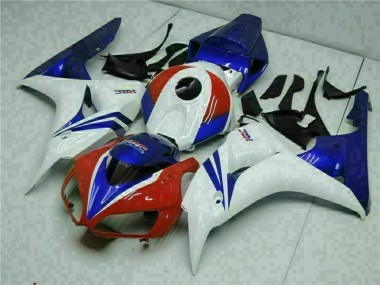 Cheap 2006-2007 Honda CBR1000RR Motorcycle Fairing Kits - White Red Blue HRC