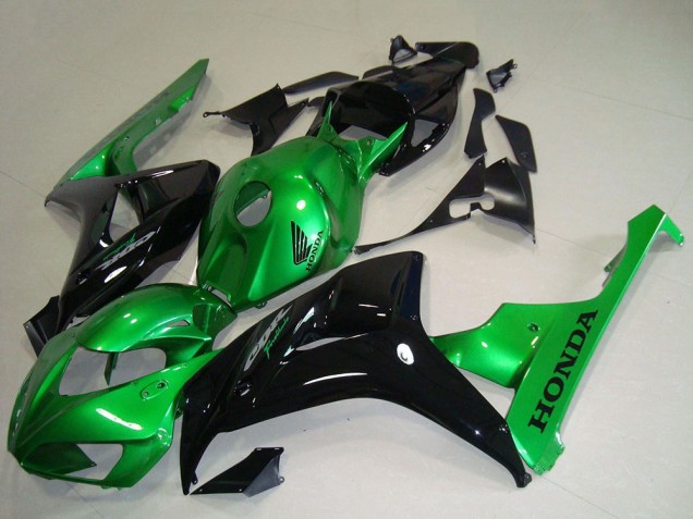 2006-2007 Honda CBR1000RR Motorcycle Fairings - Green Glossy Black