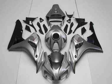 Cheap 2006-2007 Honda CBR1000RR Motorcycle Fairing Kits - Silver Glossy Black