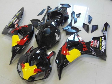 Cheap 2006-2007 Honda CBR1000RR Motorcycle Fairings - Glossy Black Yellow Red Bull