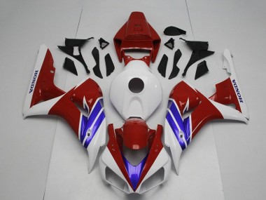 Cheap 2006-2007 Honda CBR1000RR Motorcycle Fairing - White Red Blue