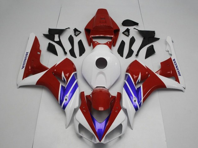 2006-2007 Honda CBR1000RR Motorcycle Fairing - White Red Blue