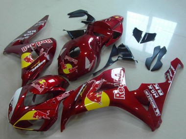 Cheap 2006-2007 Honda CBR1000RR Motorcycle Fairings - Red Yellow White Red Bull