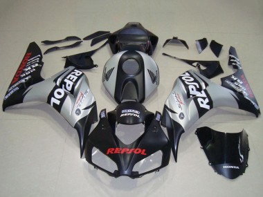 Cheap 2006-2007 Honda CBR1000RR Motorcycle Fairing - Silver Matte Black Repsol