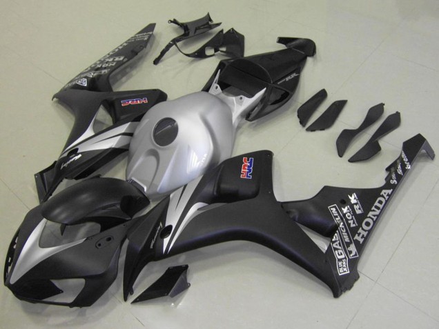 2006-2007 Honda CBR1000RR Motorcycle Fairing Kits - Silver Matte Black