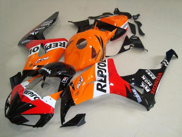 2006-2007 Honda CBR1000RR Motorcycle Fairings - Orange White Red Glossy Black New Repsol