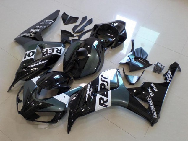 2006-2007 Honda CBR1000RR Motorcycle Fairing - Grey White Glossy Black Repsol
