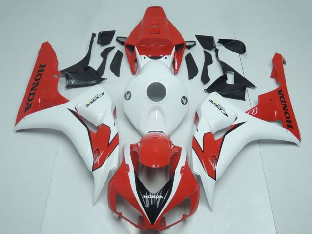 2006-2007 Honda CBR1000RR Motorcycle Fairing - White Red