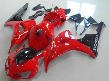 Cheap 2006-2007 Honda CBR1000RR Bike Fairings - Red Glossy Black