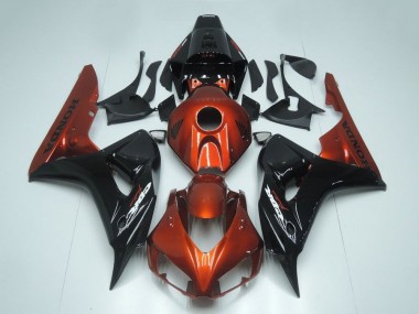 Cheap 2006-2007 Honda CBR1000RR Motorcycle Fairing - Red Glossy Black