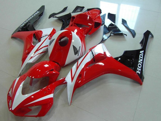 2006-2007 Honda CBR1000RR Motorcycle Fairings Kits - White Red Glossy Black