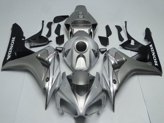 2006-2007 Honda CBR1000RR Motorcycle Fairing - Silver Matte Black