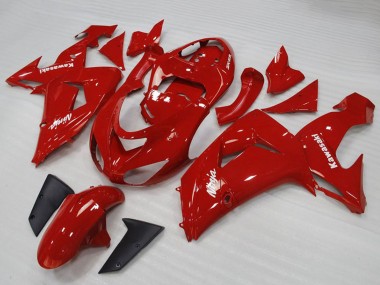 Cheap 2006-2007 Kawasaki ZX10R Motorcycle Fairings - Red White