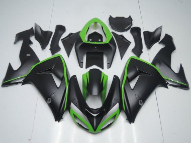 Cheap 2006-2007 Kawasaki ZX10R Motorcycle Fairing - Green Matte Black