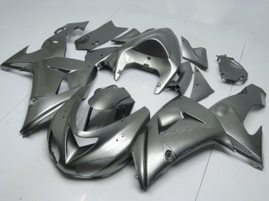 Cheap 2006-2007 Kawasaki ZX10R Motorcycle Fairings - Glossy Grey