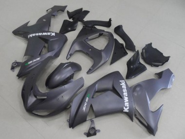 Cheap 2006-2007 Kawasaki ZX10R Motorcycle Fairings - Matte Grey White Decal