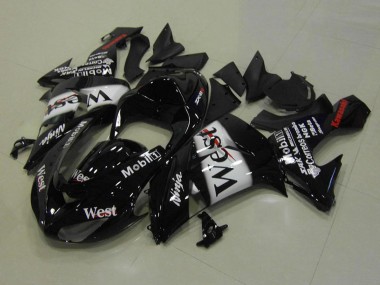 Cheap 2006-2007 Kawasaki ZX10R Motorcycle Fairings - Glossy Black White West Red