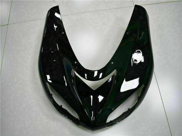 2006-2007 Kawasaki ZX10R Motorcycle Fairing Kits - Glossy Black Red Flame