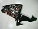 2006-2007 Kawasaki ZX10R Motorcycle Fairing Kits - Glossy Black Red Flame