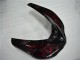 2006-2007 Kawasaki ZX10R Motorcycle Fairing - Glossy Black Red Flame