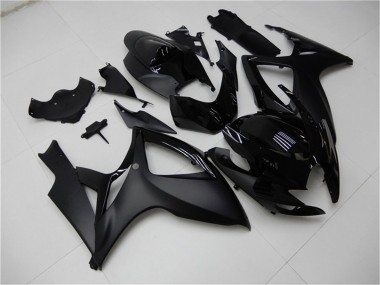Cheap 2006-2007 Suzuki GSXR 600/750 Motorcycle Fairings - Matte Black Glossy Black