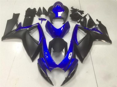 Cheap 2006-2007 Suzuki GSXR 600/750 Motorcycle Fairings - Blue Matte Black
