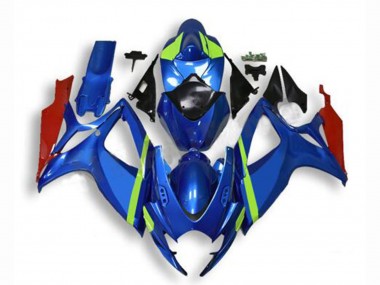 Cheap 2006-2007 Suzuki GSXR 600/750 Motorcycle Fairings - Blue Green Red