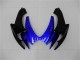 2006-2007 Suzuki GSXR 600/750 Motorcycle Fairings - Blue Glossy Black