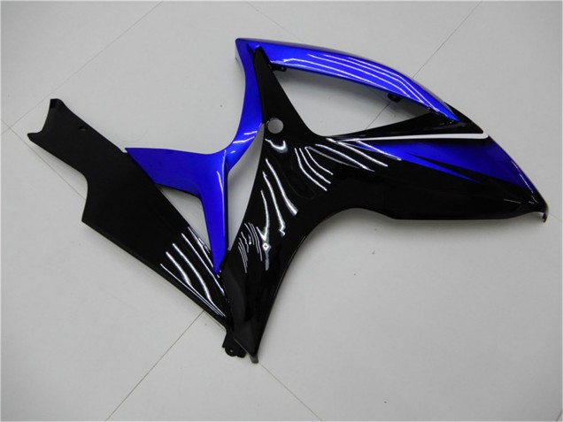 2006-2007 Suzuki GSXR 600/750 Motorcycle Fairings - Blue Glossy Black