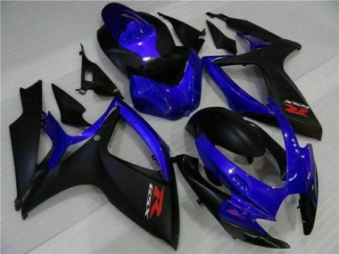 Cheap 2006-2007 Suzuki GSXR 600/750 Motorcycle Fairings - Blue Matte Black Red