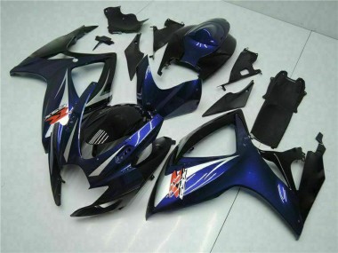 Cheap 2006-2007 Suzuki GSXR 600/750 Motorcycle Fairings - Glossy Black Blue
